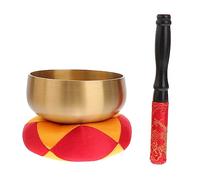 Mikinona 1 Juego Cuenco de sonido de Buda decoración espiritual meditaciones bol cuenco decorativo cicatrización tazón de cuenco de de cobre Madera