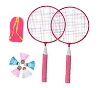 Mikinona 1 Juego Raquetas de Bádminton para Raquetas Resistentes de Color Rosa Mochila Juguete Deportivo para Entrenamiento y para Actividades Interior y Exterior