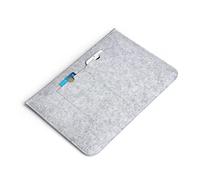 Mikinona 1 pieza Bolsa de Almacenamiento para Portátil de Fieltro Gris Bolsa de Computadora con Forro Resistente y Deslizamientos para Notebook y Tablet Organización y Transporte Cómodo