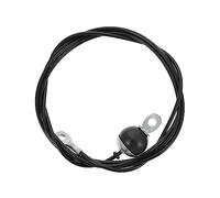 Mikinona 1 pieza Cuerda Recubierta de PU para Gimnasio Doméstico Cable de Fitness Negro Accesorio Práctico para Entrenamiento Casa y Uso Comercial No Ajustable