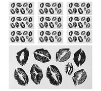 Mikinona 10 Láminas De Tatuajes Adhesivos Para Labios Tatuajes De Labios Naturales Y Realistas Resistentes Al Agua Fáciles De Aplicar Para San