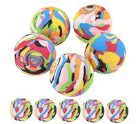Mikinona 10 Piezas Bolas de Entrenamiento para Golf Esponja Elástica Resistente al Desgaste Reutilizables Coloridas para Práctica Profesional y de Habilidades Interiores