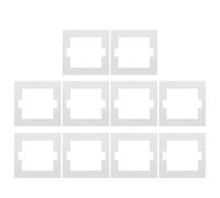 Mikinona 10 Piezas Junta Ignífuga para Interruptor Tipo 86, 10 Unidades, Placa de Sellado Resistente al Fuego y Aislamiento Térmico para Enchufes de Pared, Protección Segura para