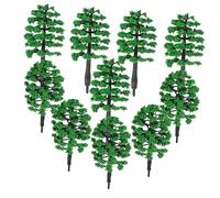 Mikinona 10 Piezas Miniature Trees For Crafts Lightweight Plastic Model Trees with Realistic Textures Compact Miniature Pieces For Table Dollhouse Train Railway and Architectural Model