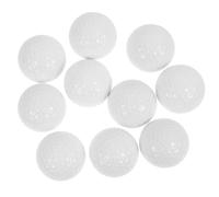 Mikinona 10 Piezas Pelotas de Golf para Práctica Doble Unidades Blancas Ligeras Resistentes para Entrenamiento Deportivo Interior y Exterior