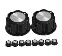 Mikinona 10 piezas Perillas de Control de Volumen para y Bajos y Pomos de Potenciómetro Resistente para