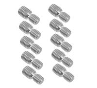 Mikinona 10 piezas Tornillos Reductores de de Acero Inoxidable Adaptadores Metálicos de Doble Extremo para Muebles Pernos Convertidores Resistentes y Duraderos