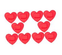 Mikinona 10 piezas Vendajes Adhesivos Forma de Corazón Parche Autoadhesivo y Transpirable para Cuidado de Heridas Vendaje Elástico para Adultos