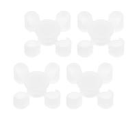 Mikinona 100 para Casas de Muñecas, 4 Sets de Sillas y Mesas de Patio Redondas, Accesorios Detallados para Modelismo Arquitectónico y Escenarios DIY