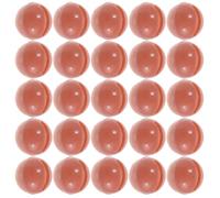 Mikinona 100 Piezas de Bolas Sonajero de Plástico 20 Mm Marrón para Manualidades, Juguetes de Enfermería DIY y Juguetes para Mascotas, Accesorio Ligero y Seguro para Reparación y Creación