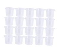 Mikinona 1000 Piezas Taza De Pigmento Para Contenedor De Tinta Vasos De Plástico Para Pigmentos Tapas De Contenedores De Maquillaje Tapas De Tinta El Plastico Transparent