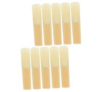 Mikinona 10piezas Cañas Para Saxofón Soprano De Repuesto Accesorios De Instrumento Cañas y Prácticas Para Ensayos y Actuaciones