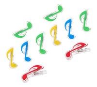 Mikinona 10piezas Clips De Notas Musicales Formato De Partitura De y Clips Creativos Para Sujetar Música y Libros Prácticos y Resistentes Para Edades