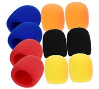 Mikinona 10piezas Funda Protectora Antiviento Para Micrófono Unidades Compatible Mayoría De Micrófonos De Mano