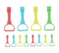 Mikinona 12 Piezas Anillos de Fitness Infantiles para Ejercicios Anillas de Soporte para Caminar Asas para Parque Infantil de Aros de Gimnasia para Desarrollo Muscular y Asistencia al