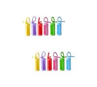 Mikinona 12 Piezas Caja de Botella de Rodillos Funda portabotellas Enrollable Llavero de Botellas Recargables válvula de Control de Funda Protectora Tapa de Botella de Rodillo