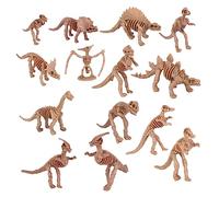 Mikinona 12 Piezas Esqueleto de Dinosaurio de simulación Pequeños Esqueletos de Dinosaurios Huesos de Dino el plastico