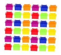 Mikinona 120 Piezas Piezas de Plástico Unidades Accesorios para Mesa de Casas y Peones Colores para Adultos y Decoraciones Creativas