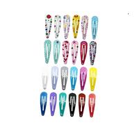 Mikinona 120piezas Pinzas Cabello Forma De Gota De Agua Accesorio Estampado Para Niñas Para Peinar El Pelo Fiestas o Actividades Diarias