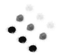 Mikinona 12piezas Bola De Peluche Para Manicura Accesorio De Decoración De Uñas Bolas Fácil De Cambiar De Color