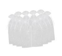 Mikinona 12piezas Bolsas De De Organza Elegantes Bolsas para Botellas Práctico para Bodas y Soporte y Diseño Transparente