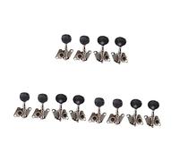 Mikinona 12piezas De Afinación Para Ukelele Cuerdas Mecanismo De Precisión Con Cabeza De Máquina De Clásico y Botón Negro