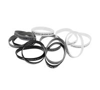 Mikinona 12piezas Pulsera De Fe Biblia Pulseras De Silicona Religiosas Para y Mujeres Estudio Espiritualidad