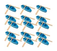 Mikinona 15 Juegos Mini Barcos de Madera con Figuras Miniatura para Decoración de Jardín de Hadas Paisaje Miniatura y Manualidades DIY