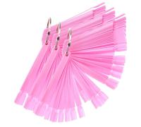 Mikinona 150piezas Tablero De Exhibición De Uñas Puntas Con Aro Láminas De Colores Para Manicura Práctica y Entrenamiento