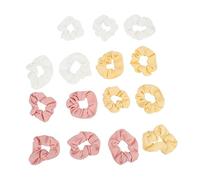 Mikinona 15piezas Banderas Cabello Para Niñas Gomas Elásticas Para Coletas Bandas Pelo De Color Rosa