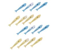 Mikinona 16 Piezas Central de pelo de pescado linda horquilla tocado de novia mini clips de pelo de pescado para mujer cabañas de aleación