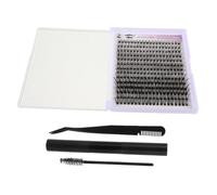 Mikinona 1juegos Pestañas Postizas Naturales Individuales Kit De Extensiones De Pestañas Con Removedor Adhesivo y Pinzas Para Aplicación Fácil Eventos De Fiesta