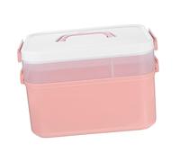 Mikinona 1pieza Caja De Almacenamiento De Esmaltes De Uñas y Herramientas De Manicura Organizador De Belleza Portátil Resistente y Práctico Para Uso Casa