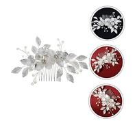 Mikinona 1pieza Crystal Flower Shape Hair Comb for Brides Elegant Wedding Accessory for Women and Girls Lightweight and Design