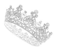 Mikinona 1pieza De Cristal Vintage Para Boda Tocado De Novia Elegante Adornos Brillantes Para Fiestas y Celebraciones Especiales Diseño Clásico