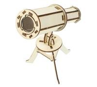Mikinona 2 Juegos Kit de Telescopio de Madera para Juguete Educativo DIY para Experimentos Científicos de Materiales para Construcción Astronómica Desarrollo de Habilidades Manuales y