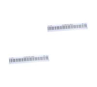 Mikinona 2 Piezas 88 tabla de pared de teclado de piano Teclado portátil de 88 teclas etiqueta engomada del principiante del piano digitación chart práctica teclas Ejercicios de