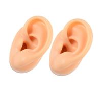 Mikinona 2 Piezas Accesorios Del Modelo De Oído Orejas Piercing Practica Partes Del Cuerpo Falso Modelo De Oído De Simulación Partes Del Cuerpo De Silicona Para Piercing Silicona Medica