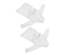 Mikinona 2 Piezas Bata Navidad para Muñecas de Accesorios Duraderos para Decoración Casita de Muñecas Ropa Festiva para Elfo con Tejido Resistente y Fácil de Vestir