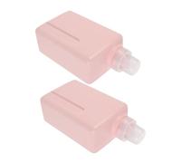 Mikinona 2 Piezas Botellas Recargables para Detergente Líquido Dispensadores Cuadrados Prueba de Fugas Contenedores de Gran Capacidad para Jabón y Champú Hogar y Viaje