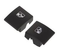 Mikinona 2 Piezas Cubierta para Botón de Ventana Coche Tapa Panel Interruptor Elevalunas Compatible con Vehículo Recambio para Control Elevación Puerta Instalación Rápida y Segura