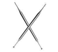 Mikinona 2 Piezas De Inoxidable Herramienta De Masaje Relajante Punto Gatillo Varilla De Masaje De Metal Masajeador De Puntos De Equipo De Práctica Para Reflexología Facial