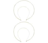 Mikinona 2 Piezas Diadema Halo De Nuestra Señora Diadema Elegante Cabello Tocado De Oro Banda Coronas De Oro Reunió Trajes De Conejito Base Del Tocado Ángel Celestial Golden Metales Comunes