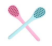 Mikinona 2 piezas Herramienta de Masaje Corporal de Silicona Masajeador de Percusión Portátil para Cuello Espalda y Cintura de Fatiga y Mejora Circulación