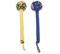 Mikinona 2 piezas Martillo Masaje Manual Esencia de Artemisa Masajeador Espalda Ergonómico para Cuerpo Entero Herramienta de Moxibustión Tradicional Azul y Amarillo