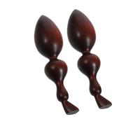 Mikinona 2 Piezas Masaje de Palisandro Varillas de Acupuntura de Madera Herramientas de Reflexología Facial para Puntos Gatillo Masaje de Profundo y Relajación