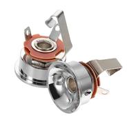 Mikinona 2 Piezas Placa Jack para Guitarra Eléctrica Conector de Audio Resistente para Transmisión Estable Compatible con Varios Modelos Accesorio para Grabación y