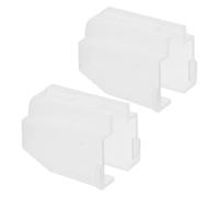 Mikinona 2 Piezas Tapas Protectoras para Agujas de Discos de Vinilo, Cubierta Protectora Semitransparente de Plástico para Aguja de Tocadiscos, Funda Ajustada para Cartuchos de Tocadiscos