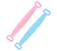 Mikinona 2 Piezas Toalla De Baño y Cinturón De Baño Cuerpo Baños Raspador Silicio Largo Suave Depuración Exfoliante Toalla Baño Gel De Sílice