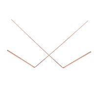 Mikinona 2 Piezas Varillas Radiestesia Cobre Flexibles para Detección Agua y Herramienta Práctica para Exterior